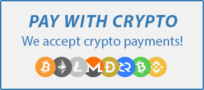 We accept crypto payments!